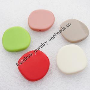 Solid Acrylic Beads, Mix color 29mm hole=2mm Sold by Bag