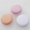 Solid Acrylic Beads, Flat Round Mix color 28mm hole=2.5mm Sold by Bag