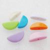 Solid Acrylic Beads, Moon Mix color 19.5x9mm hole=2mm Sold by Bag