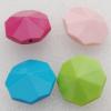 Solid Acrylic Beads, Facteted Polygon Mix color 28mm hole=2mm Sold by Bag