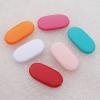 Solid Acrylic Beads, Flat Oval Mix color 29x15mm hole=1.5mm Sold by Bag