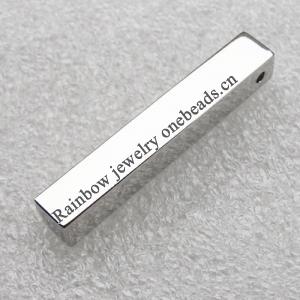 Lead-free Zinc Alloy jewelry findings Pendant/Charm, 7x7x40mm, Sold by PC