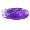 Dichroic Acrylic Beads, Twist 13x6mm Hole=2mm, Sold by Bag