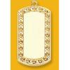 Pendant Lead-Free Zinc Alloy Jewelry Findings Rectangle  50x30mm Sold by Bag
