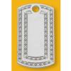 Pendant Lead-Free Zinc Alloy Jewelry Findings Rectangle Platina plated 40x25mm Sold by Bag