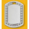 Pendant Lead-Free Zinc Alloy Jewelry Findings Rectangle Platina plated 50x35x3mm Sold by Bag