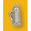 Pendant Lead-Free Zinc Alloy Jewelry Findings Kettle Platina plated 15x9mm Sold by Bag