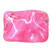Dichroic Acrylic Beads, Twist Rectangle 30x20mm Hole=2mm, Sold by Bag