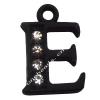 Zinc Alloy Pendant with Crystal Letters 12x18mm Sold by Bag