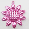 Iron Jewelry finding Pendant Lead-free, Flower 44x51mm, Sold by Bag