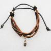 7.1 Inch Cowhide (Cowskin) with Jewelry Beads Bracelet Sold by Group