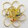 Iron Thread Component Handmade Lead-free, Flower 28mm, Sold by Bag