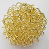 Iron Thread Component Handmade Lead-free, Round 24mm, Sold by Bag