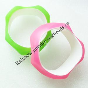 Matte Acrylic Bracelets,7.5 inch Sold by Group