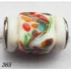 Lampwork Glass Plating Nickel-Color Core Beads Faceted Tube 17x10mm Hole=4.5mm Sold by Bag