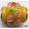 Lampwork Glass Plating Nickel-Color Core Beads Faceted Tube 18x16mm Hole=4.5mm Sold by Bag