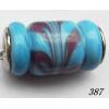 Lampwork Glass Plating Nickel-Color Core Beads Tube 21x11mm Hole=4.5mm Sold by Bag