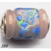 Lampwork Glass Plating Nickel-Color Core Beads Faceted Tube 17x10mm Hole=4.5mm Sold by Bag