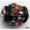 Lampwork Glass Plating Nickel-Color Core Beads Faceted Tube 18x16mm Hole=4.5mm Sold by Bag