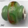 Lampwork Glass Plating Nickel-Color Core Beads Tube 17x15mm Hole=4.5mm Sold by Bag