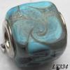 Lampwork Glass Plating Nickel-Color Core Beads  14x12mm Hole=4.5mm Sold by Bag