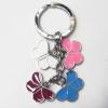 Zinc Alloy with enamel pewter keyring, Butterfly 4.5inch approx 33mm ring, Sold by Bag