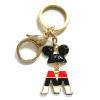 Zinc Alloy with enamel pewter keyring, 80mm approx 30mm ring, Sold by Bag