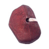 Imitate Wood Acrylic Beads, Nugget 12x16x6mm Hole:1.5mm, Sold by Bag