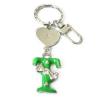 Zinc Alloy with Crystal and enamel pewter keyring, 85mm approx 22mm ring, Sold by Bag