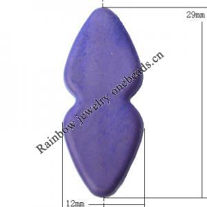 Imitate Wood Acrylic Beads, Flat Calabash 12x29mm Hole:2.5mm, Sold by Bag