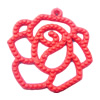 Imitate Wood Acrylic Beads, Flower 36mm Hole:2mm, Sold by Bag