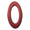 Imitate Wood Acrylic Beads, Flat Donut O:29x53mm I:16x34mm, Sold by Bag