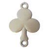 Imitate Wood Acrylic Beads, Flower 37x54mm Hole:4.5mm, Sold by Bag