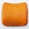 Imitate Wood Acrylic Beads, Square 38mm T:11mm Hole:2mm, Sold by Bag
