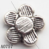 Flower Zinc Alloy Jewelry Findings Lead-free 10mm hole=1mm Sold per pkg of 1000