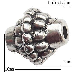 Zinc Alloy Jewelry Findings Lead-free 10x9mm hole=1.5mm Sold per pkg of 500