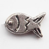 Animal Zinc Alloy Jewelry Findings Lead-free 12x8x3mm hole=1mm Sold per pkg of 1000