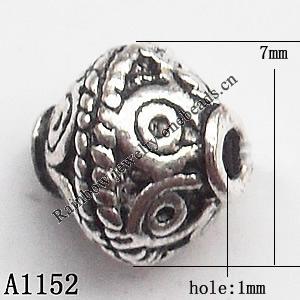 Zinc Alloy Jewelry Findings Lead-free 7mm hole=1mm Sold per pkg of 1000