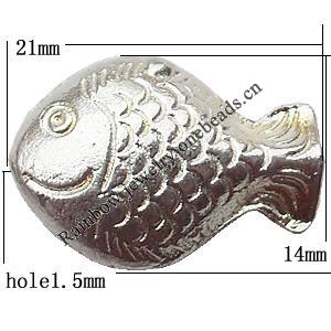 Animal Zinc Alloy Jewelry Findings Lead-free 14x21x7mm hole=1.5mm Sold per pkg of 200