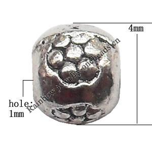 Zinc Alloy Jewelry Findings Lead-free 4mm hole=1mm Sold per pkg of 4000