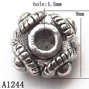 Zinc Alloy Jewelry Findings Lead-free 9x6mm hole=1.5mm Sold per pkg of 800