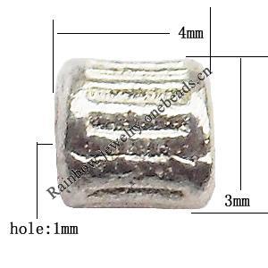 Zinc Alloy Jewelry Findings Lead-free 3x4mm hole=1mm Sold per pkg of 5000