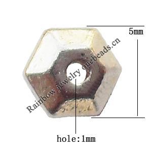 Donut Zinc Alloy Jewelry Findings Lead-free 3x5mm hole=1mm Sold per pkg of 4000
