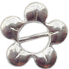 Flower Zinc Alloy Jewelry Findings Lead-free 16mm hole=6mm Sold by KG