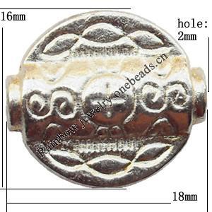 Twist Zinc Alloy Jewelry Findings Lead-free 18x16mm hole=2mm Sold per pkg of 300