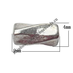 Lead-Free Zinc Alloy Jewelry Findings 9x4mm hole=1mm Sold per pkg of 1500