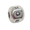 Lead-Free Zinc Alloy Jewelry Findings 4x4mm hole=1mm Sold per pkg of 3000