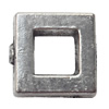 Square Lead-Free Zinc Alloy Jewelry Findings 9.5mm hole=1mm Sold per pkg of 800