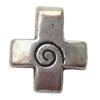 Tibetan Cross Lead-Free Zinc Alloy Jewelry Findings 11x12mm hole=2mm Sold per pkg of 700