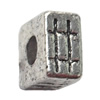 Tibetan Lead-Free Zinc Alloy Jewelry Findings 4x6mm hole=2.5mm Sold per pkg of 1000